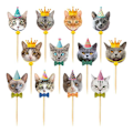 Pikkukuva 1 / 3: 48 kpl Hääkoristeet Syntymäpäivä Kakun Kuorrutus Eläimet Cupcake Toppers Vauva App
