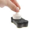 Miniatyrbillede 2 af 5: 24-pak benformet magnetisk whiteboard tavlevisker tørsvamp markørrenser til hjemmeklasser