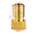 Miniatyrbilde 4 av 5: 6 stk Ventiladapter, Konverteringsadapter for Sykkel, Pump Opp Dekk Ved Hjelp av Standardpumpe eller Luftkompressor, 12 stk Dekkventilhetter