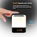 Miniatyrbild 5 av 5: Nattlampa Bluetooth-högtalare, 5-i-1 Touch Control Sänglampa Dimbar Multi-Färgbyte, Sovrumsväckarklocka, Bästa
