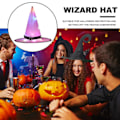 Miniatyrbillede 3 af 4: Halloween Hat Hængende Hat LED Lyser Halloween Dekorationer Hat