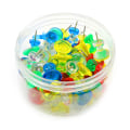 Miniatyrbillede 4 af 5: 100 stk. Store Push Pins 1 Tomme Standard Tommelknapper Stålspids og Plastikhoved Push Pins til Korktavle - Korktavle Opslagstavle