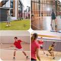 Miniatyrbillede 4 af 5: Badminton Turnering Net med Tov Kabel 13.5 FT, Bærbar Badminton Net med Nem Foldning