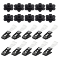 Miniatyrbillede 1 af 2: Sort Flagstang Haveflag Tilbehør Flagstang Stopper Metal Tøjclips Flagklips Sort 3,2x3,2cm