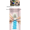 Miniatyrbillede 4 af 8: Dovenskabel til sko - ingen snørebåndsbindning nødvendig, elastisk tryk holder fast. Spændet er sort og 8 mm bredt