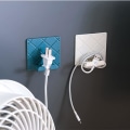 Miniatyrbild 4 av 5: Pluggkrok Plastkrok Multifunktionell Pluggkrokar Självhäftande Krokar för Dörrkrokar, Handdukskrokar, Nyckelkrokar, Vägg, Dekorationskrokar (8 st, Svart+vit+grå)