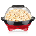 Pikkukuva 2 / 5: Popcorn-kone, Gallonan Popcorn-kone, Tarttumaton Levy, Sähköinen Sekoitin Nopea Lämpötekniikka, Viileät Kahvat (Punainen)