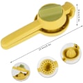 Miniatyrbild 4 av 5: Citruspress för apelsiner, citroner, mandariner - Dubbel Twist-funktion för att extrahera juice manuellt, tålig plast