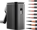 Professional Pencil Sharpener, Adjustable Tip, 9 Adjustable Steps, Portable for Kids, Students, Artists, Designers at School and Office