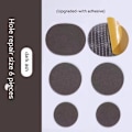 Pikkukuva 1 / 8: 6 kpl itseliimautuvia tummanharmaita laastareita urheilukenkien korjaamiseen kantapään reikiin Dark Grey/6 vulnerability patches