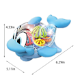 Miniatyrbilde 3 av 5: Elektrisk Utstyr Transparent Delfin Fisk Universal Gange, Blendende Lys, Lyd Og Lys Leke, Bea