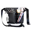 Miniatyrbillede 1 af 5: Frisør Saks Taske, Salon Professionel Barber PU Læder Taljetaske Holder Etui Make up Sæt Barber Værktøjstaske Hår