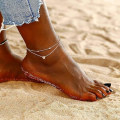 Miniatyrbillede 2 af 4: Vandafvisende Minimalistiske Enkle Anklets til Teen Piger Mode Sommer Smykker Anklet til Kvinder