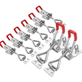 Miniatyrbillede 1 af 5: Metal Toggle Lås - 8 stk. Tømrer Toggle Klemmer - 4001 Spænde Hurtigudløsning Fastgørelsesbeslag med Justerbar Spænde Toggle Klemme