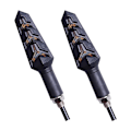 Miniatyrbilde 5 av 5: 4 stk Motorsykkelblinklys Farger Blinklys Motorsykkelblinklys 12V 12 LED Pærer for Motorsykkel Motorsykkel Scooter