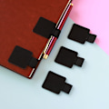 Miniatyrbillede 2 af 4: Penholder [5 stk.] Selvklæbende Penholder PU Læder Blyant Holder til Apple Pencil, Journal, Notesbog, Blyant, med Holdbar