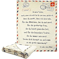 Miniatyrbillede 1 af 5: Personlig Flannel Konvolut Til Min Datter Mor Til Døtre Luftpost Positiv Opmuntring