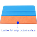 Miniatyrbilde 2 av 5: (Pakke med 2, oransje) Høy kvalitet squeegee med skinnkant for bilvinylfolier, holdbar squeegee for vindusfolier, squeegee