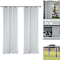 Miniatyrbild 2 av 4: Utomhusgardin Vattenavvisande Loop-gardin Transparent