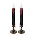 Miniatyrbillede 1 af 8: 2 stk. gotiske lysestager LED elektroniske lys L L