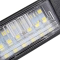 Pikkukuva 5 / 5: 2 kpl Auton 18 LED:n Rekisterikilven Valot Muovia Sopii Nissan Qashqai