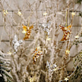 Miniatyrbillede 2 af 5: Guld Engelengel Vedhæng Dukke Hjem Nyårs Ornament Navidad Juletræ Guld Engel