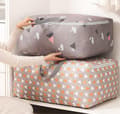 Miniatyrbild 4 av 5: Foldable Storage Bag for Clothes with Handles, Storage Container, Storage Box, Grey Swan, Size: 50 * 35 * 20 cm
