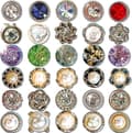 30 Sett Perle Brosjeknapper, Knapper for å Dekke Til, Syfrie Knapper Usynlige Knapper for Bluser, Kjoler, Gensere, Kåper