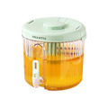 Miniatyrbillede 1 af 5: 4L Stor Kapacitet Plastik Drikkedispenser, Drikkedispenser Med Hane Is Limonade Juice Beholder