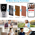 Miniatyrbild 3 av 5: Hemma Wifi Smart Trådlös Säkerhetsdörrklocka Visuell Intercom Inspelning Videokit Silver