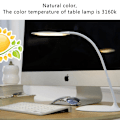 Miniatyrbild 4 av 5: LED-skrivbordslampa Vikbar Dimbar Touch Control DC5v USB-driven skrivbordslampa Nattlampa