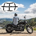 Miniatyrbillede 5 af 5: Universal Motorcykel Bagdæk Hjul Spændebånd Cargo Rem til Trailer Super Heavy Duty Stærk Polyester (Sort)