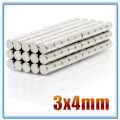Miniatyrbillede 2 af 2: 100 stk Mini Små N35 Runde Magneter 3x1 3x1.5 3x2 3x4 3x5 3x10 Mm Neodym Magnet Permanent Ndfeb Super Stærke Kraftfulde Magneter db 3x4(100pcs)