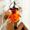 Pikkukuva 4 / 5: Halloween-hymyilevä kurpitsa kääpiö nukke riipus söpö piirretty haamu kääpiö elf riipus noita
