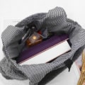 Miniatyrbilde 3 av 5: Skulderveske for kvinner og jenter med lammebroderi, topphåndtak, tote, messenger, satchel, grå