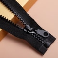 Miniatyrbillede 2 af 5: 60cm/2 stk. Store Plast Lynlåse Sort Bånd med Dobbelt Træktabs Skyder Heavy Duty Lynlåse til Syning, Sovepose