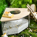 Miniatyrbillede 2 af 3: Hamster Badeværelse Tykt Panel Overlegen Habitat Synligt Lille Dyr Hamster Sandbeholder Til Hjemmet