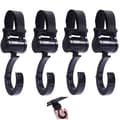 4 Stroller Hooks Clips Stroller 360 Degree Rotating Stroller Shopping Hooks