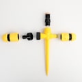 Miniatyrbillede 1 af 5: Automatisk Vandingsystem med 360 Graders Rotation, Multifunktionel Justerbar Have Sprinkler til Græsplæne, Have, Have, Græs, Sprinkler