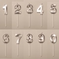 Pikkukuva 1 / 4: Syntymäpäivänumerokyyneleet Syntymäpäivänumerokakkukyyneleet 0-9 Numerokakkukyyneleet Syntymäpäiville, Juhliin, Hääihin