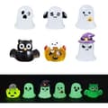 Halloween - Owl Ghost Night Light Set - Mini Decorative Landscape Elements - Car Centerpiece - Light Elements - 6