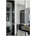 Miniatyrbillede 4 af 4: 6 stk. Vægspejl Stickers Kvadrat Aftagelig Spejl Lim Sølv Selvklæbende Spejl Vægstickers Soveværelse Stue Badeværelse 20 x 20cm