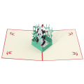 Pikkukuva 1 / 5: 1 kpl 3D-kortti Luova Graduointi Kausi Pop-up Käsintehty Paperi Panda Veistos Matkamuisto Matkalle