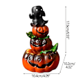Miniatyrbillede 3 af 5: Spøgelsesgræskar Backflow Røgelse, Røgelseholder, Harpiks Gotisk Til Halloween Jul Fødselsdag Gave