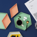 Miniatyrbilde 3 av 3: Polygon Geometrisk Brett Fruktfat Matvekt Prime Vask Svamp Holder Grønnsakshakker Matlagring