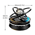 Miniatyrbild 2 av 4: Automatisk Solcellsdriven Hängande Aromdiffusor Luftfräschare Dekoration Svart