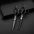 Miniatyrbillede 2 af 5: Hårklippesaks Sæt med Razor, Læder Saks Etui, Barber Hårklippesaks Hår Tynding/Teksturering