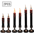 Miniatyrbillede 6 af 8: 2 stk. gotiske lysestager LED elektroniske lys S S