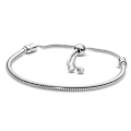 Miniatyrbilde 3 av 5: 3 stk. Dame Pulsering For Charms Solid Gull House of Ring-Snake Bone Armbånd