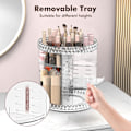 Miniatyrbillede 4 af 5: Roterende Makeup-Organiser - Justerbar Hylde Højde og Fuld Rotation, Den Perfekte Runde Spinnende Kosmetik Organiser til Soveværelset